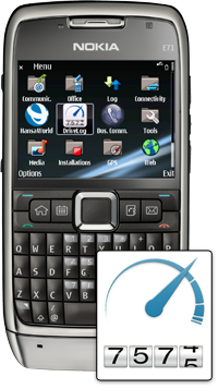 Driving log application for Nokia S60 platform (Nokia E71)